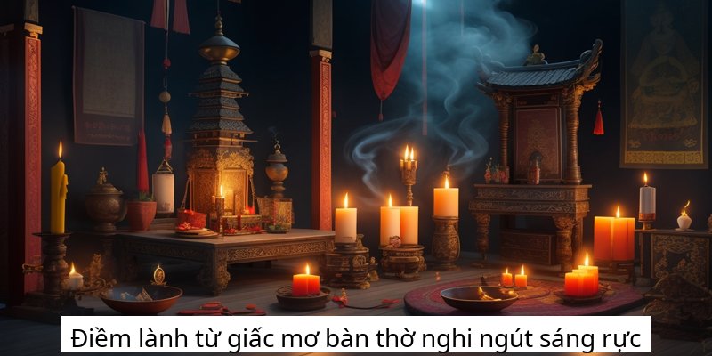 Điềm lành từ giấc mơ bàn thờ nghi ngút sáng rực