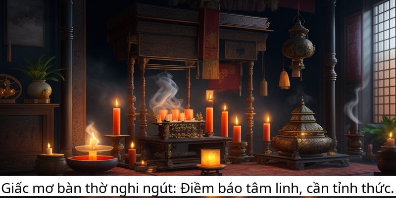Giấc mơ bàn thờ nghi ngút: Điềm báo tâm linh, cần tỉnh thức.